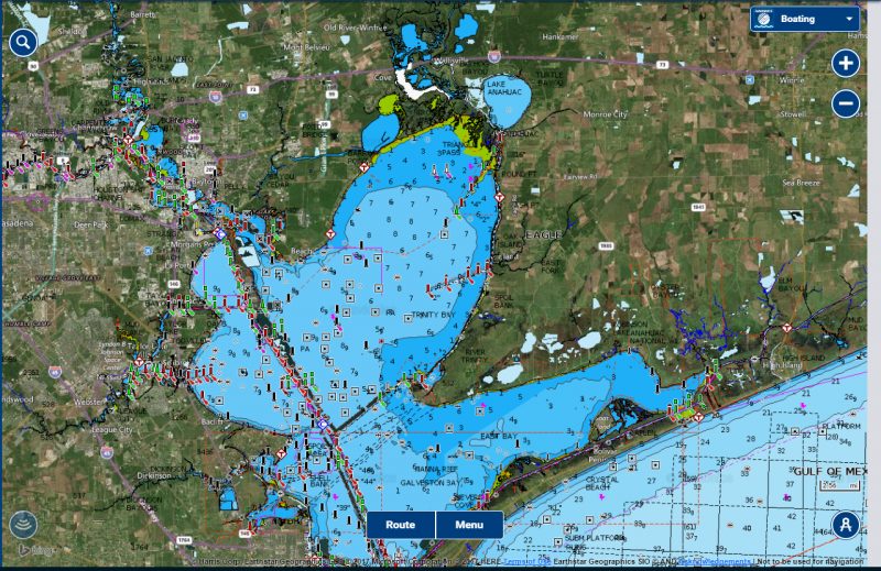 Trinity Bay Fishing Map Average Depths-Bays - Texas Fishing Forum