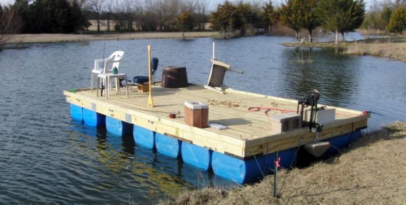 Floating Pier Texas Fishing Forum - Diy Floating Dock With Barrels