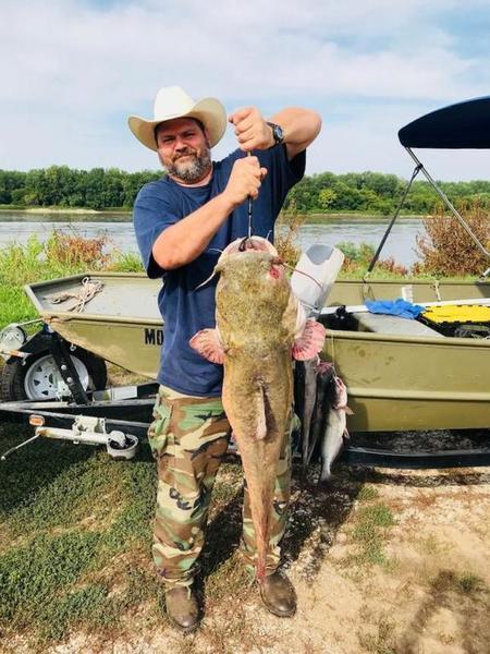 ditty pole fishing for flathead