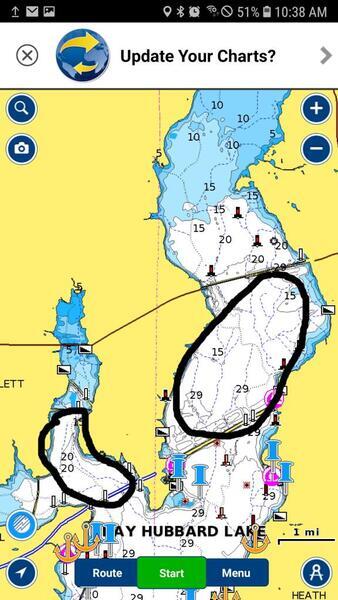 Lake Ray Hubbard Fishing Map Running Ray Hubbard - Texas Fishing Forum