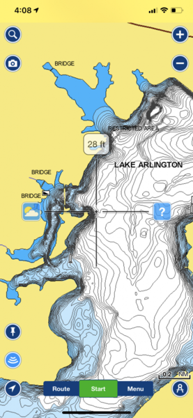 depth chart texas fishing planet